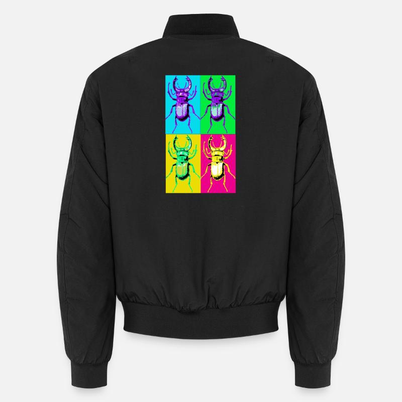 Coleoptera Pop Quadri Unisex Bomber Jacket