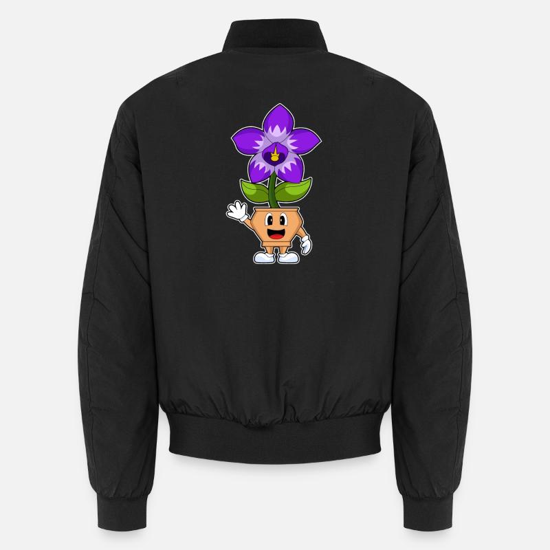 Funny Orchid - Unisex Bomber Jacket - black