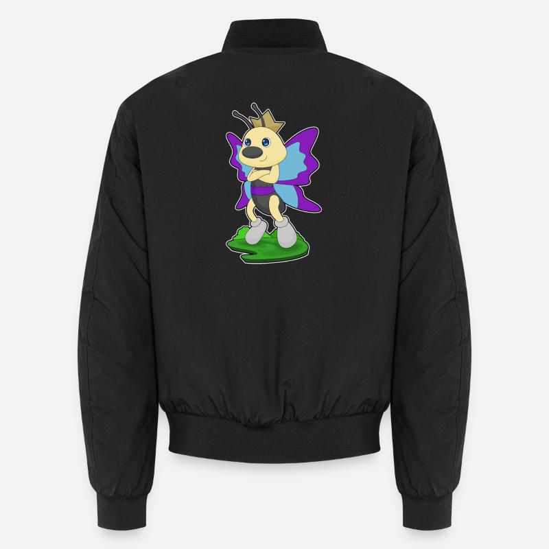 Couronne de princesse papillon - Bomber unisexe - noir