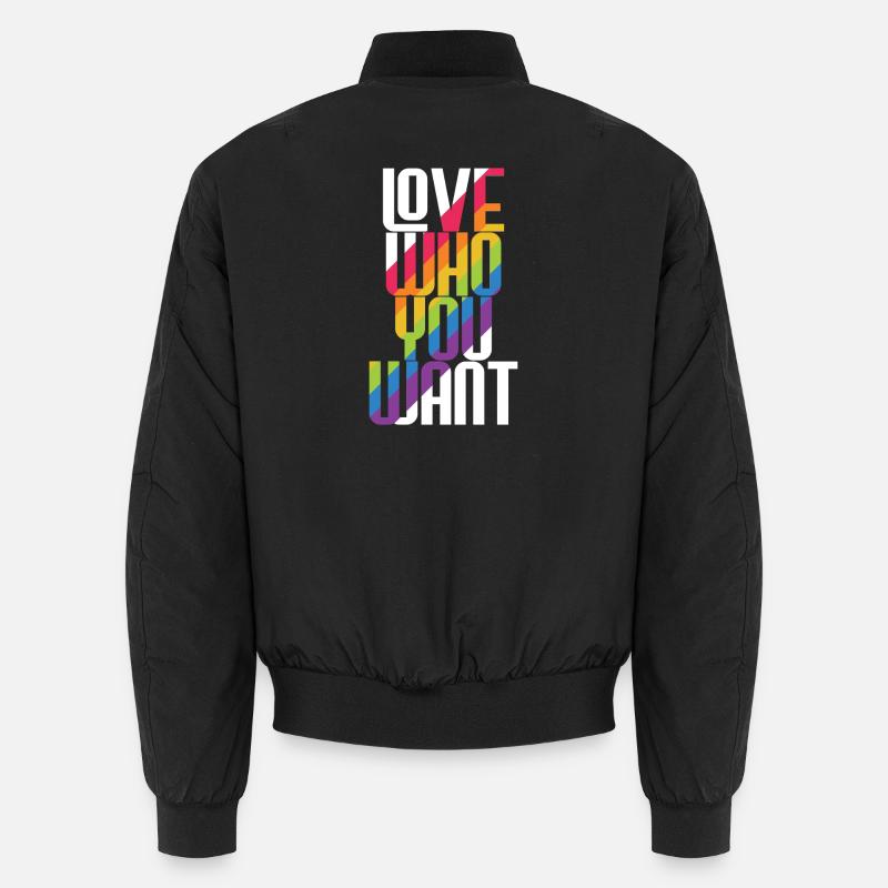 LGBT Pride Month - Liebe wen du willst Unisex Bomberjacke
