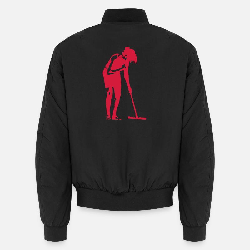 Frau beim Putzen Unisex Bomberjacke