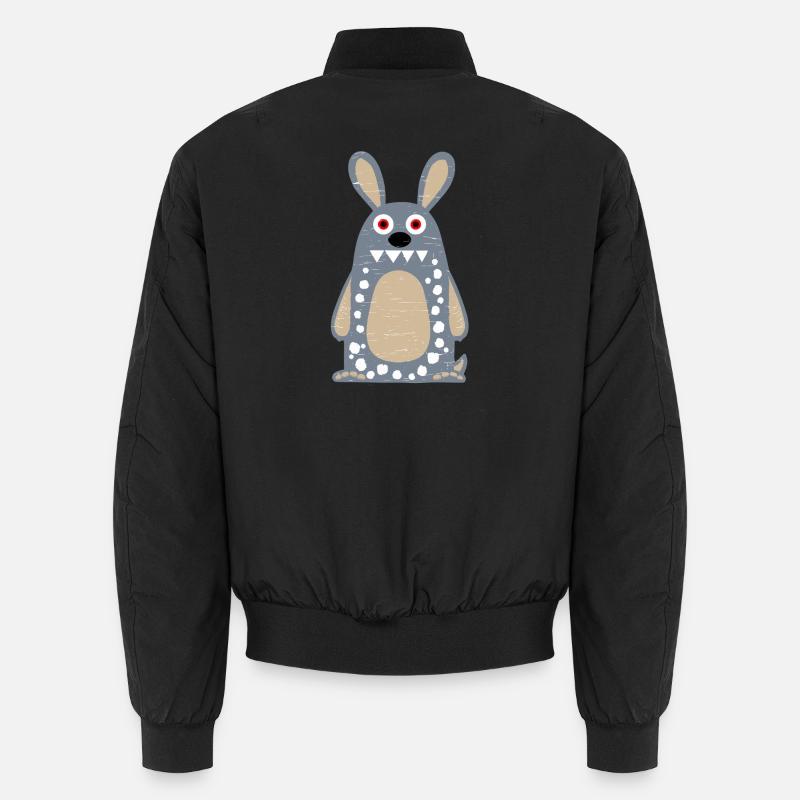 Crazy Rabbit Unisex Bomberjacke