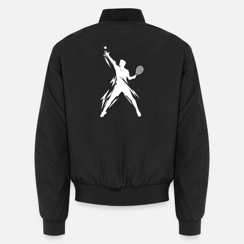 Tennis Player Artwork Unisex Bomber Jacket