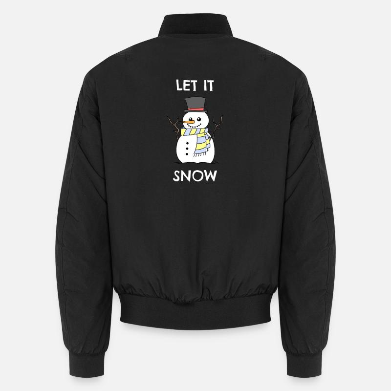Let it snow - Unisex Bomber Jacket - black