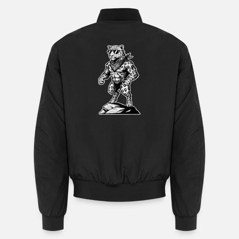 Wandern Wanderer Bergsteiger Berg Leopard Tiger  Unisex Bomberjacke