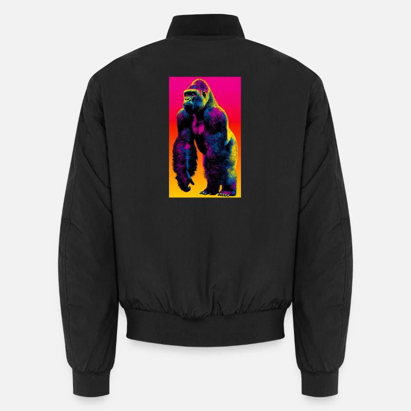 gorilla - Unisex Bomber Jacket - black