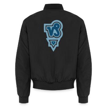 Zodiac Tribal Capricorn and Earth - Unisex Bomber Jacket - black - Back - AI Model Male 185 light (185cm)