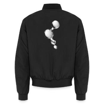 Kristallreinheitsmolekül - Unisex Bomberjacke - Schwarz - Hinten - AI Model Male 185 light (185cm)