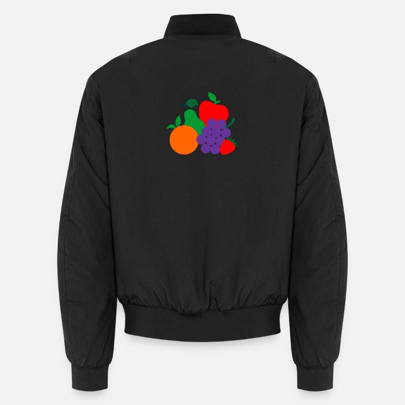 Fruchtlogo dietiste - Unisex Bomberjacke - Schwarz