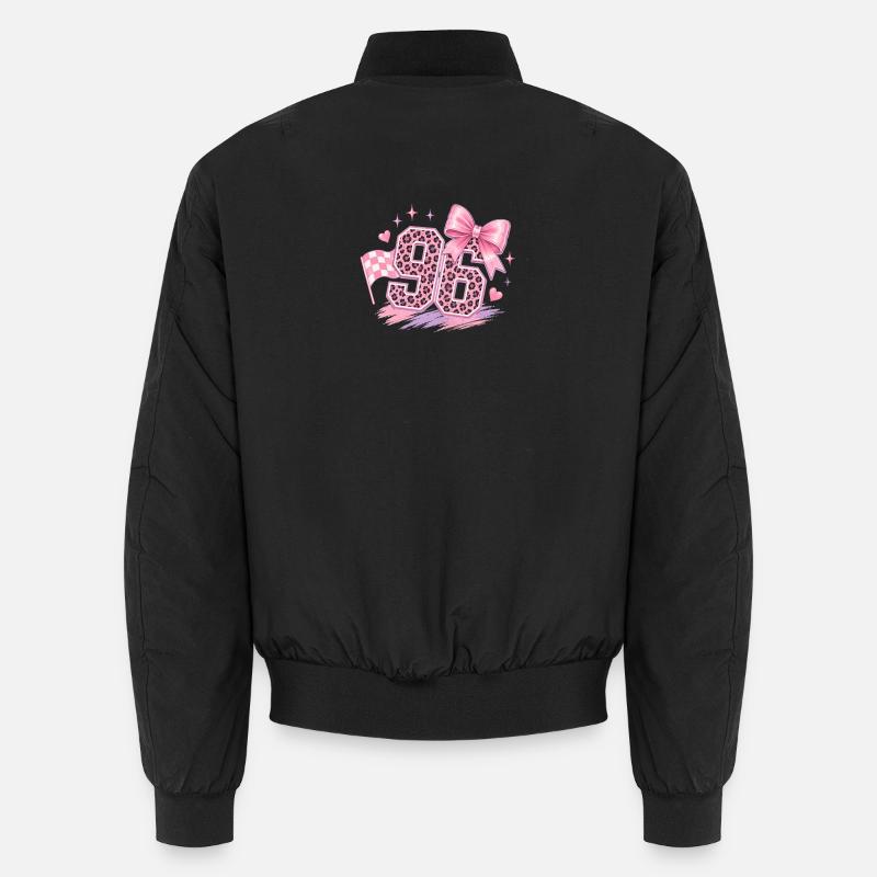 Leopard Pink 96 Glitter Unisex Bomber Jacket