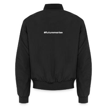 Braut - Unisex Bomberjacke - Schwarz - Hinten - AI Model Male 185 light (185cm)