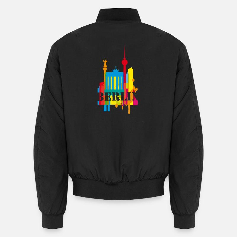 Berlin Graffiti - Unisex Bomberjacke - Schwarz