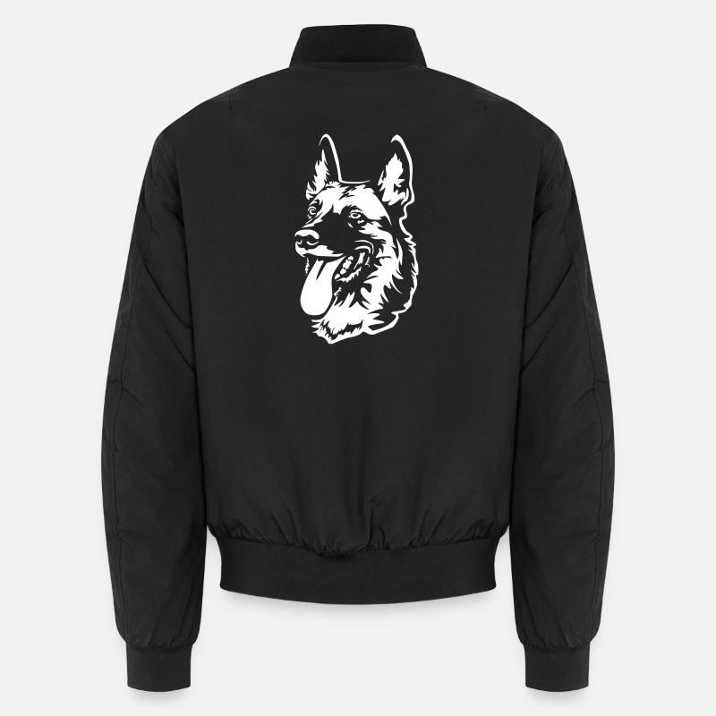 Malinois Kopf "Black Edition" Unisex Bomberjacke