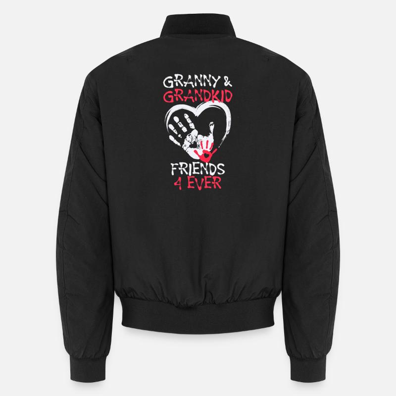 Enkelkind Großmutter Oma Lieblingsoma Statement - Unisex Bomberjacke - Schwarz