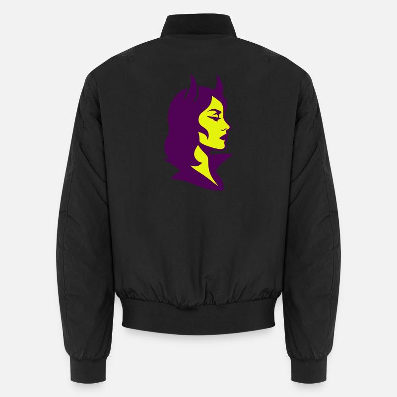 She Devil Pop Art - Unisex Bomber Jacket - black