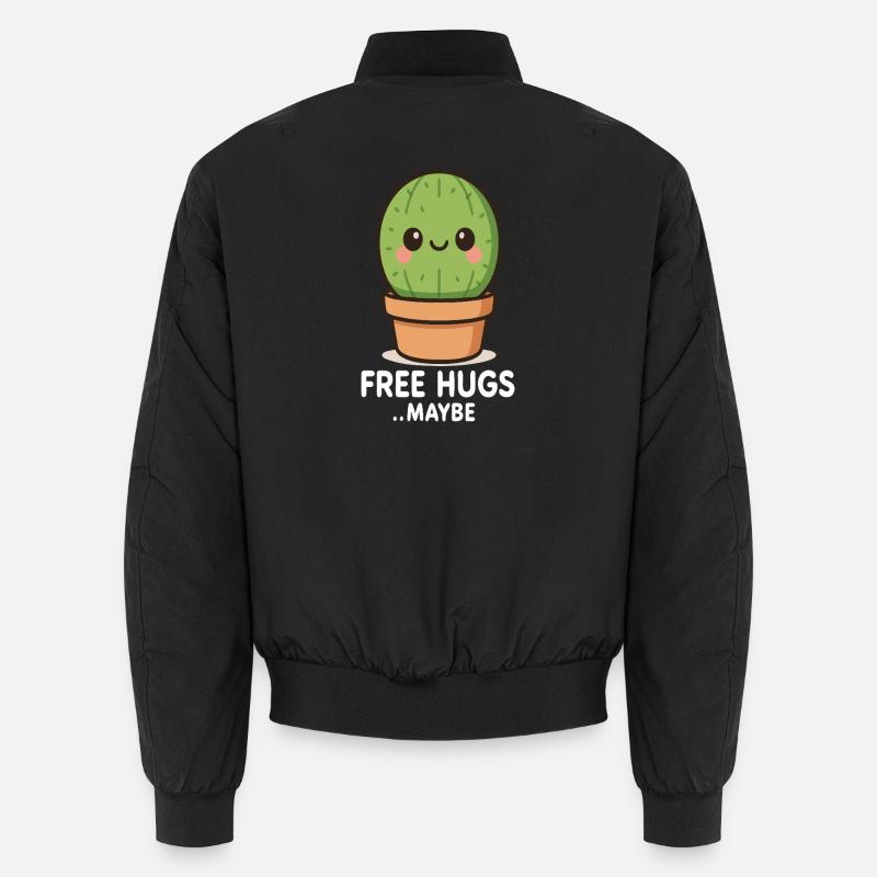 Friendly cactus looking for a hug Unisex Bomber Jacket