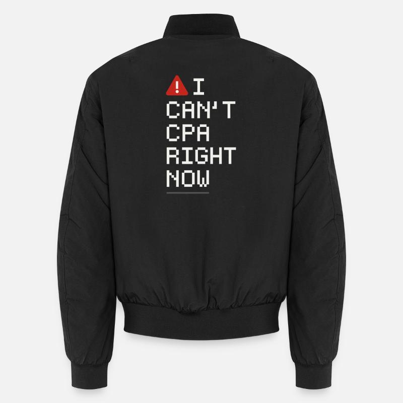 Blagues d’un étudiant en comptabilité cpa en formation excel Bomber unisexe