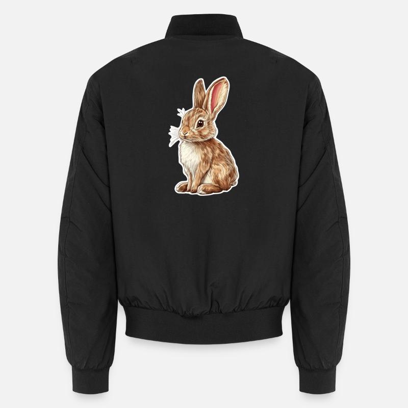 Hase - Unisex Bomberjacke - Schwarz