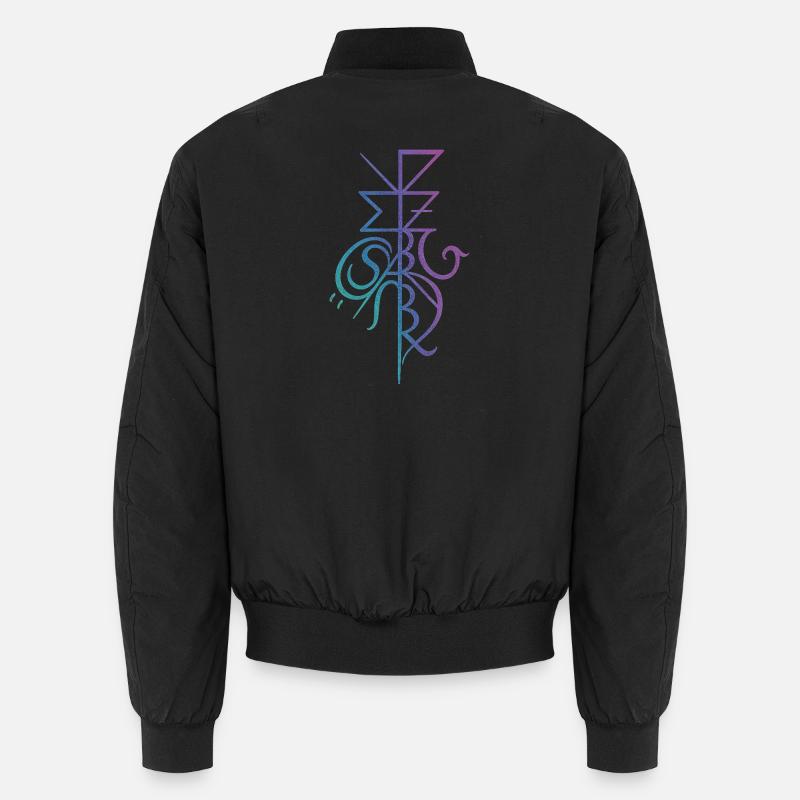 Gradient sigil for cleaning & protection Unisex Bomber Jacket