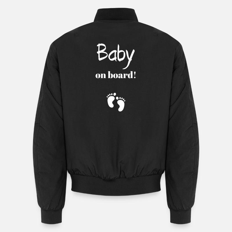 Panneau d’empreinte de bataille à bord du bébé Bomber unisexe