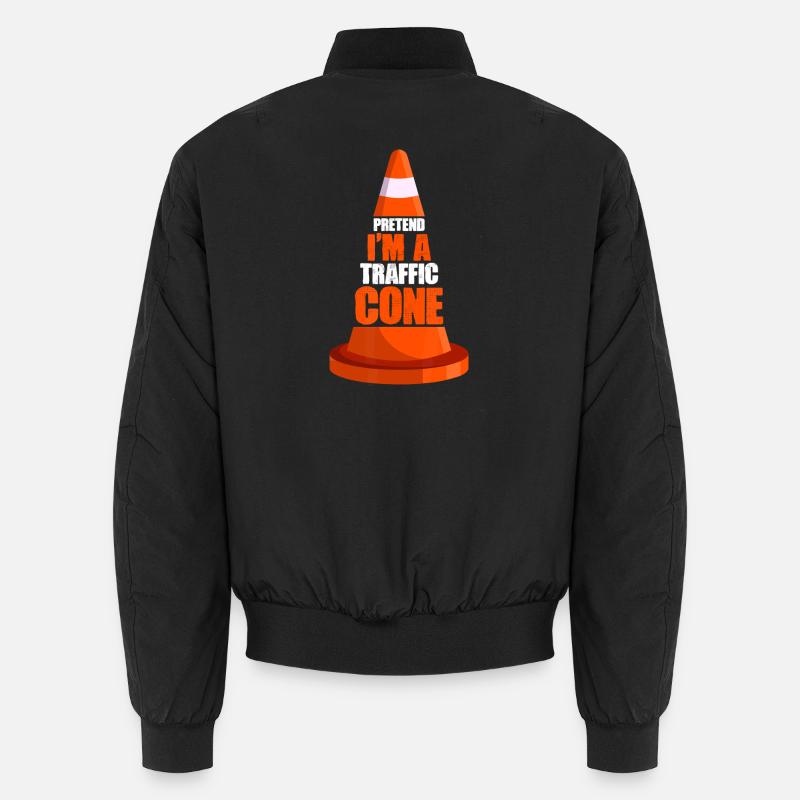 Traffic Cone Pun Illustration Unisex Bomber Jacket