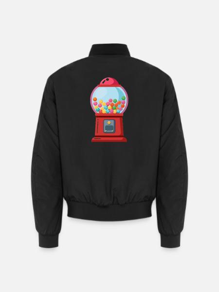 Gumball Machine - Unisex Bomber Jacket - black