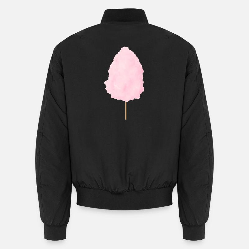 fluffy pink cotton candy Unisex Bomber Jacket