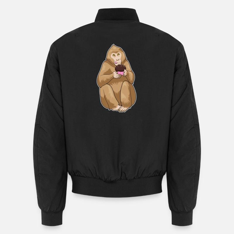 Muffin de singe - Bomber unisexe - noir