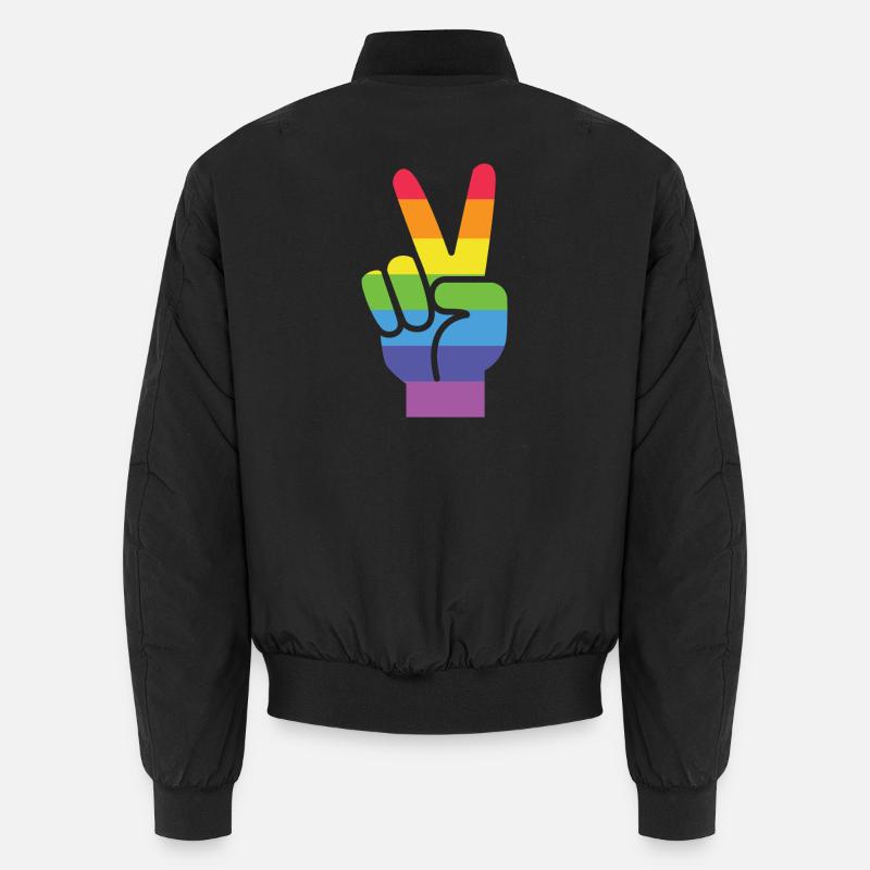 Pride Month LGBT - Victory! - Unisex Bomber Jacket - black