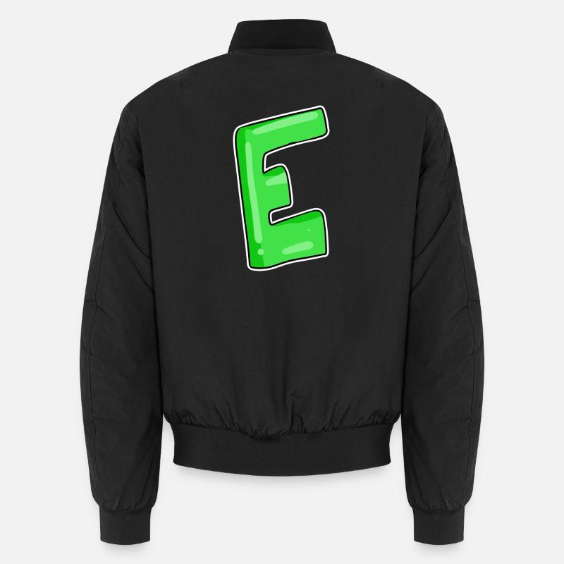 Letter E Initial point Unisex Bomber Jacket