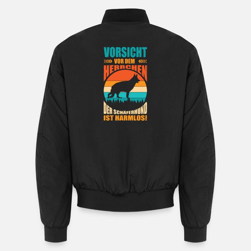 Schäferhund Geschenke Hund Herrchen Gassi Unisex Bomberjacke
