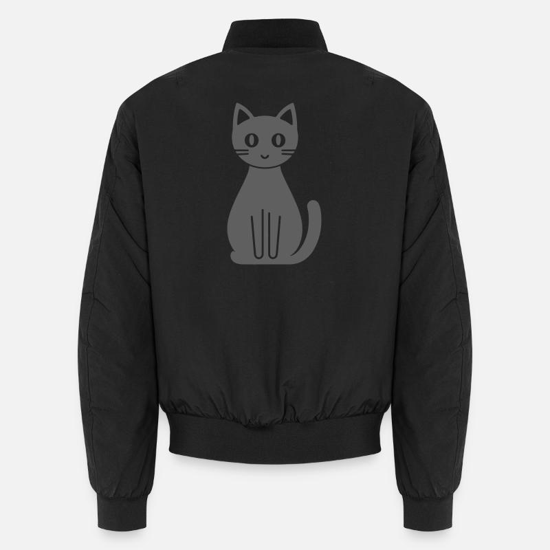 Katze Comic Unisex Bomberjacke