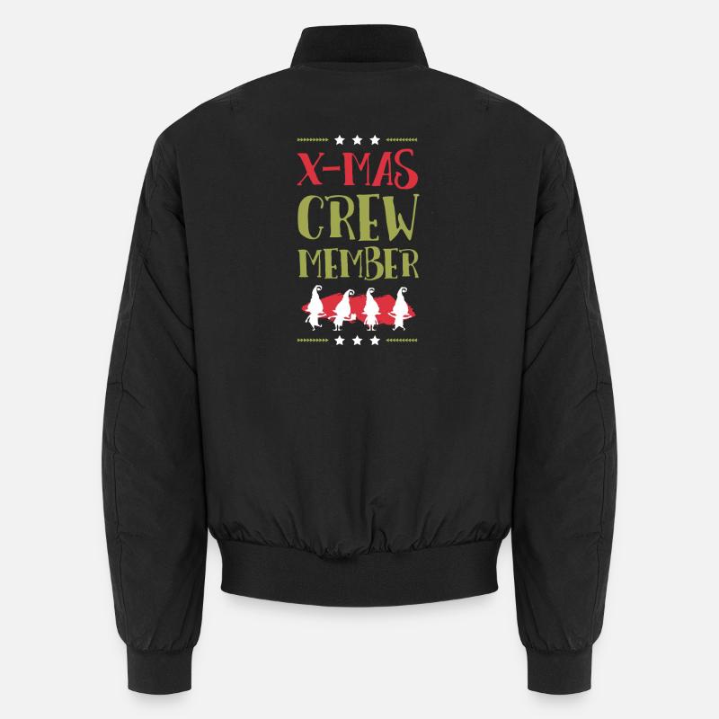 X-Mas Crew Member - Unisex Bomber Jacket - black