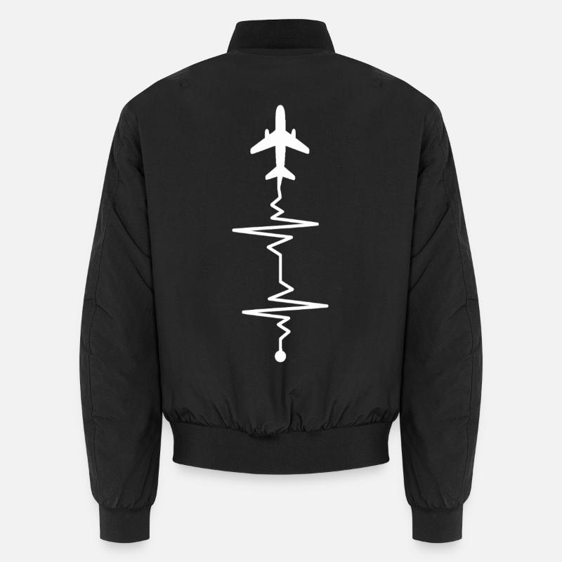 Air Flight Zigzag Sketch Unisex Bomber Jacket