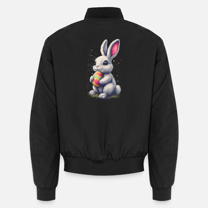 Dad Bunny Easter Easter Bunny Partner Look Easter Unisex Bomber Jacket