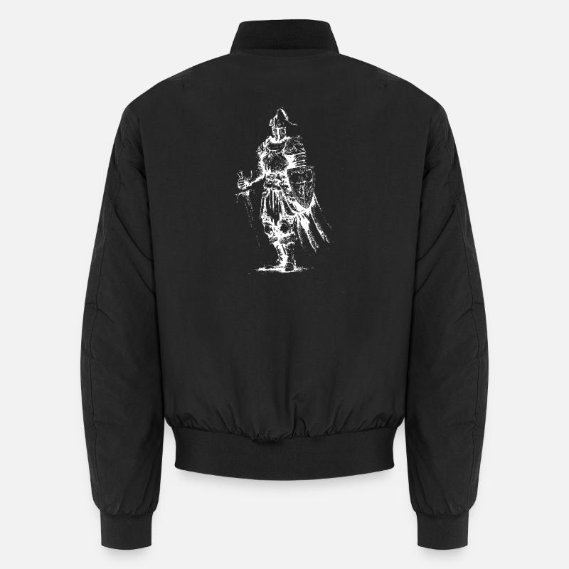 Skelettritter-Rüstung - Unisex Bomberjacke - Schwarz