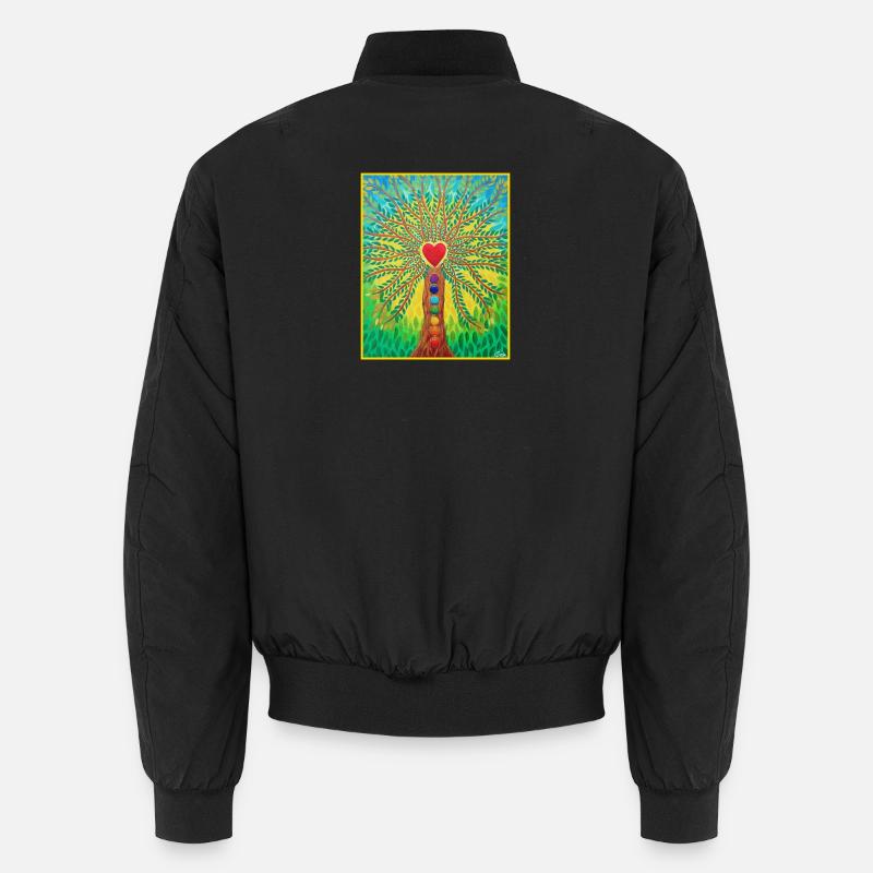 Lebensbaum Lebensenergie - Sonja von Staden - Unisex Bomber Jacket - black