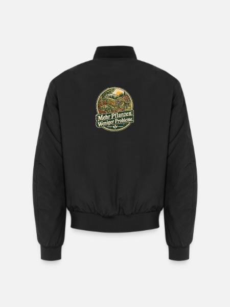 Gartenparadies: Mehr Pflanzen, Weniger Probleme - Unisex Bomberjacke - Schwarz