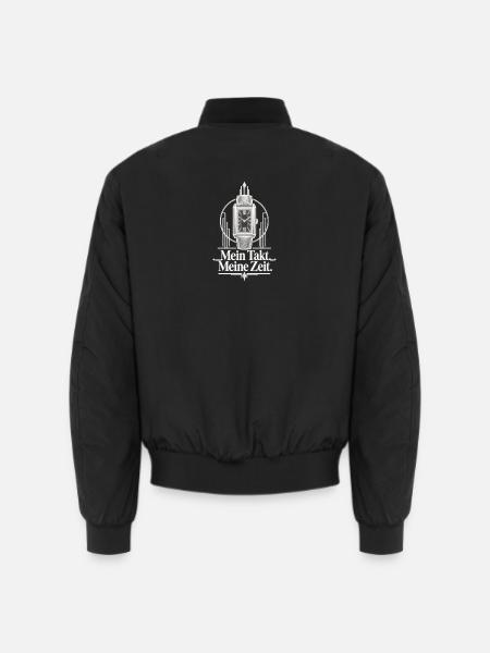 Mein Takt Meine Zeit Uhrenliebe  - Unisex Bomberjacke - Schwarz
