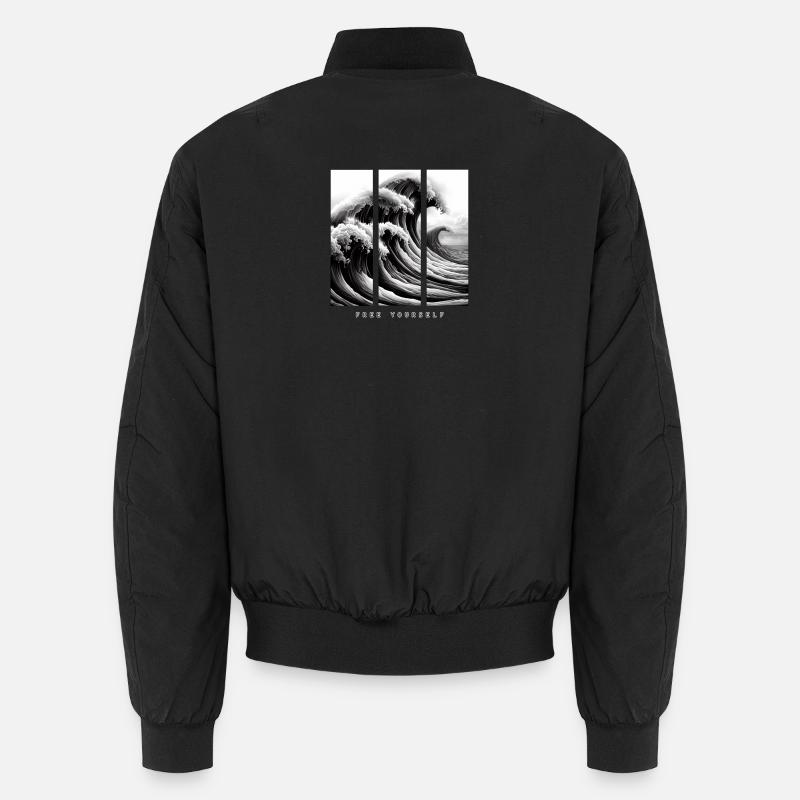 Great Wave - Free Yourself Unisex Bomber Jacket