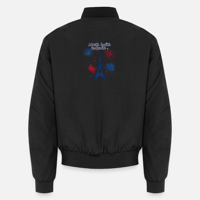 Liberty Equality Fraternity - Unisex Bomber Jacket - black