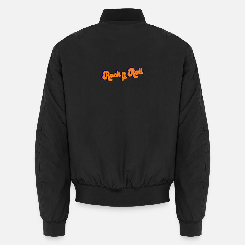 Rock and Roll Design Rétro - Bomber unisexe - noir