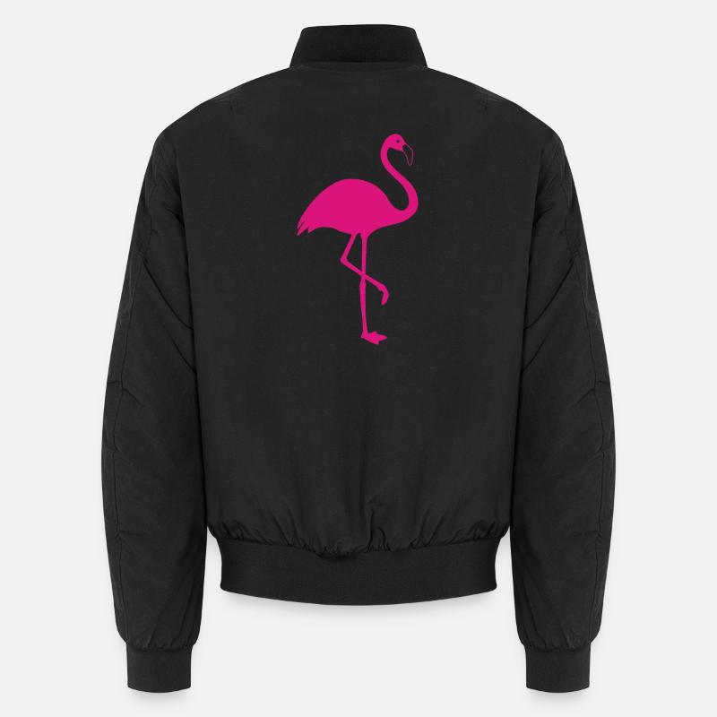 Flamingo pink Sommer Sonne Strand Unisex Bomberjacke