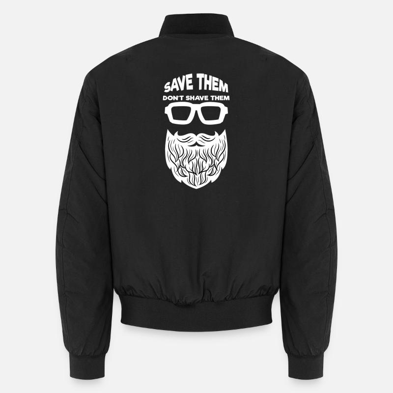 Beard Hairstyle Beard Shaving Beard Growth Statement Unisex Bomber Jacket
