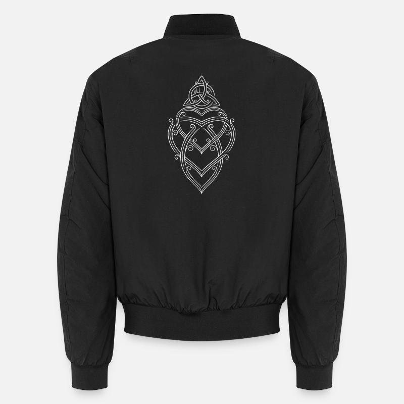 Mutterknoten Trinity Symbol Triqueta Triquetra Unisex Bomberjacke