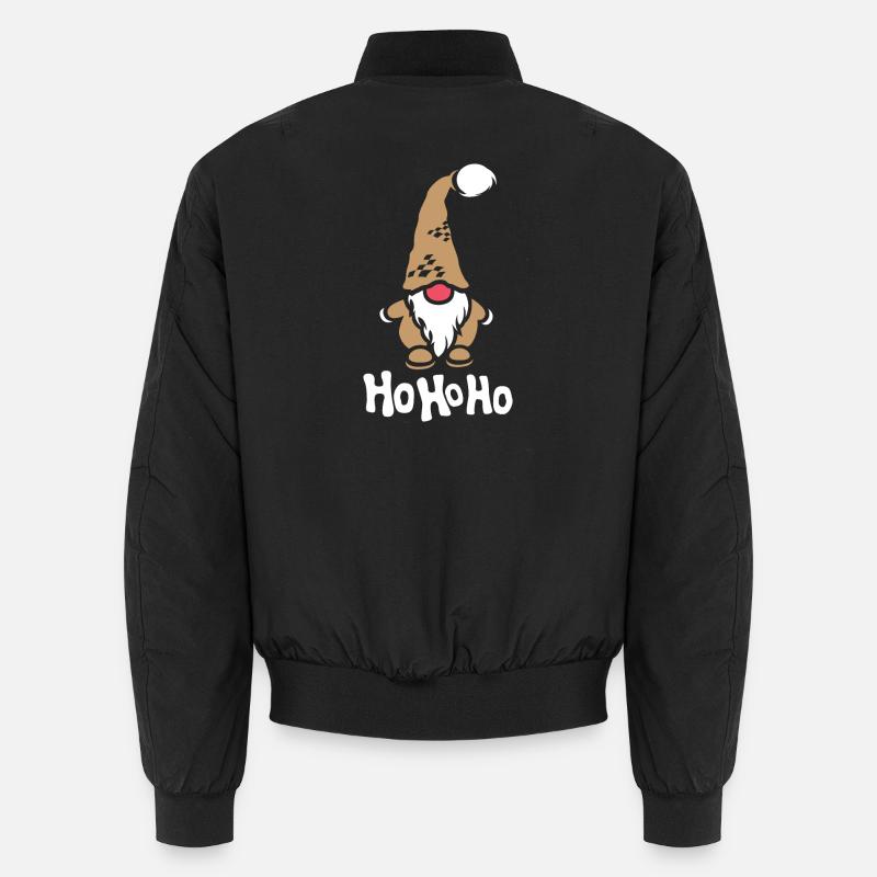 hohoho Noël gnome bande dessinée icône mignonne icône Bomber unisexe