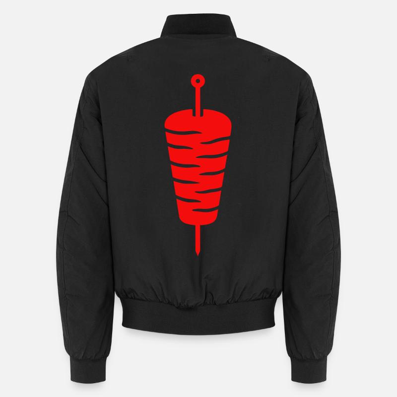 Döner Spieß Icon Unisex Bomberjacke