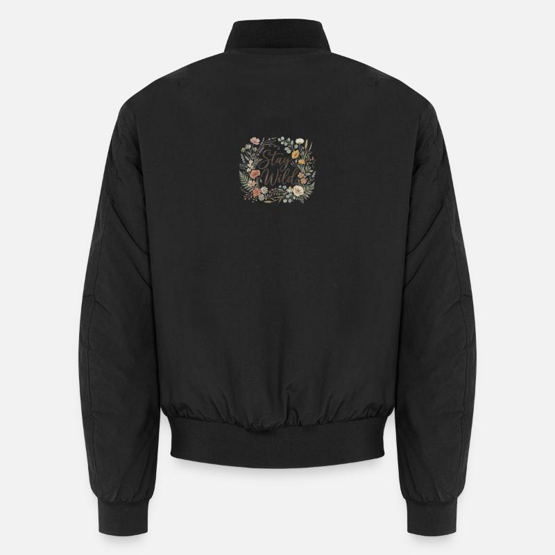 Reste Sauvage Couronne Florale Bomber unisexe