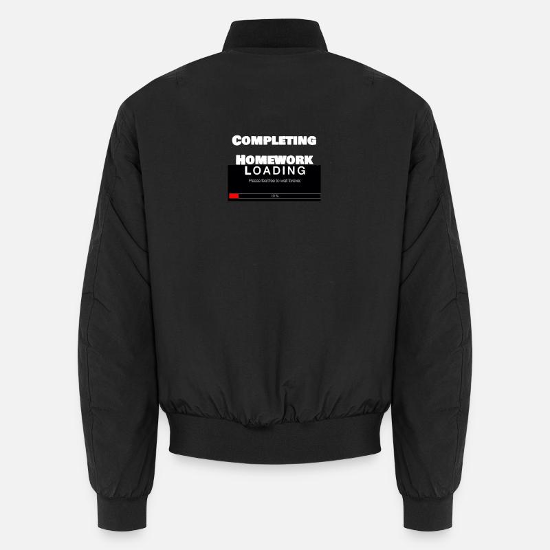 Scrolling Loading Bar University Funny Print Unisex Bomber Jacket