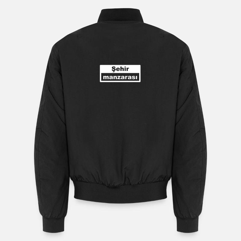 Stadtbild Typografie türkisch Unisex Bomberjacke
